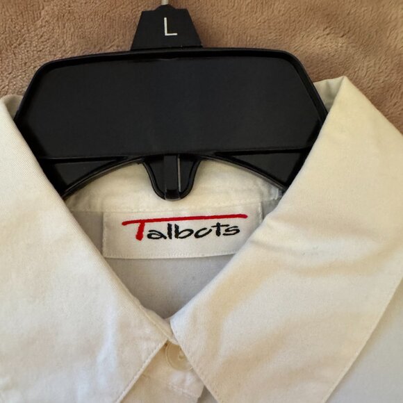 Vintage Talbots White Button Down Shirt - Picture 2 of 4